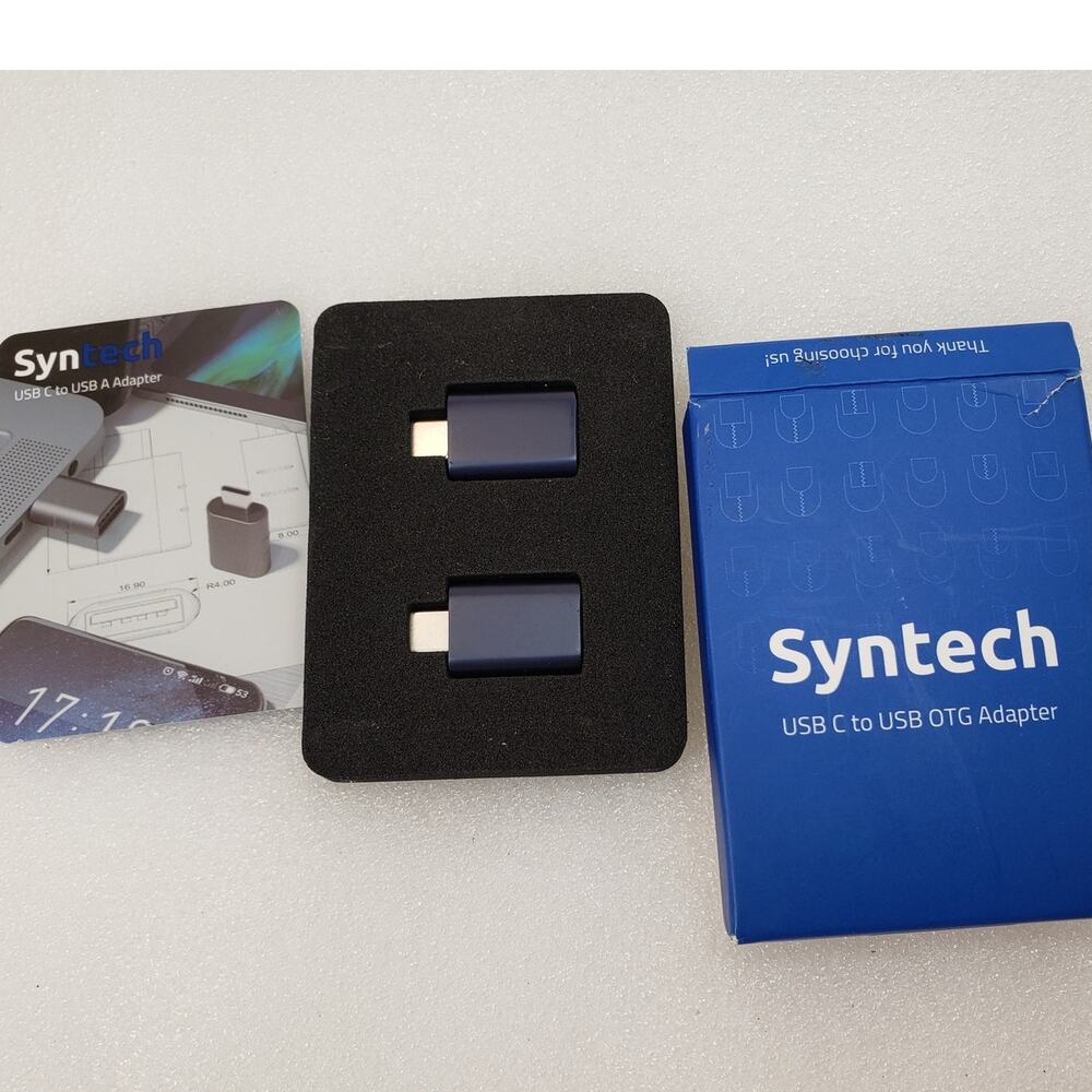 Syntech USB C to USB A Adapter 2-Pack - USB-C to USB 3.0 Female OTG Adapters
